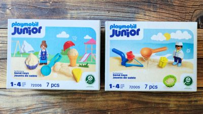 2 playmobil junior sand toys