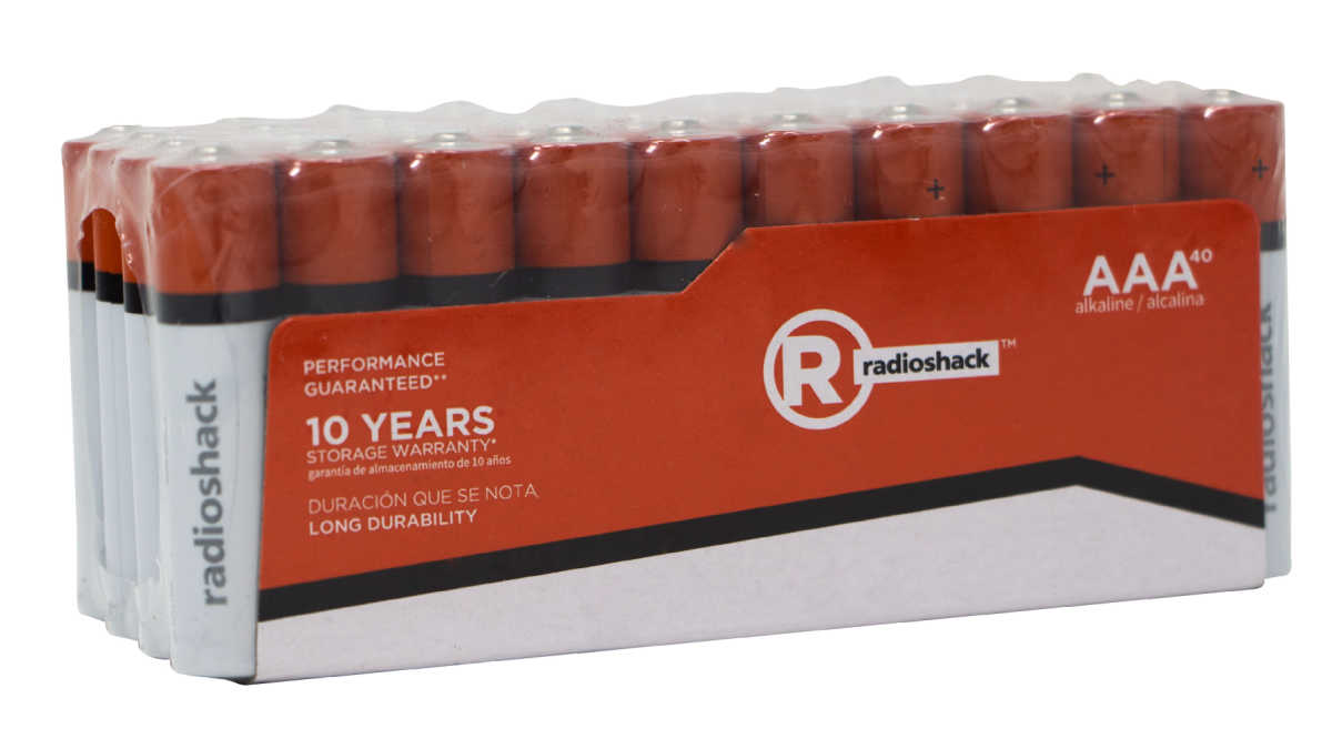 aaa 10 year batteries radioshack brand