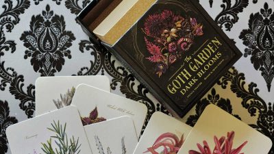 goth garden postcard set