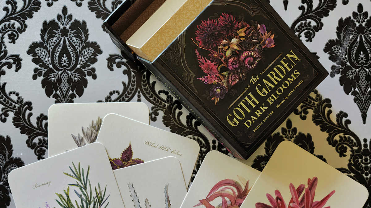 goth garden postcard set