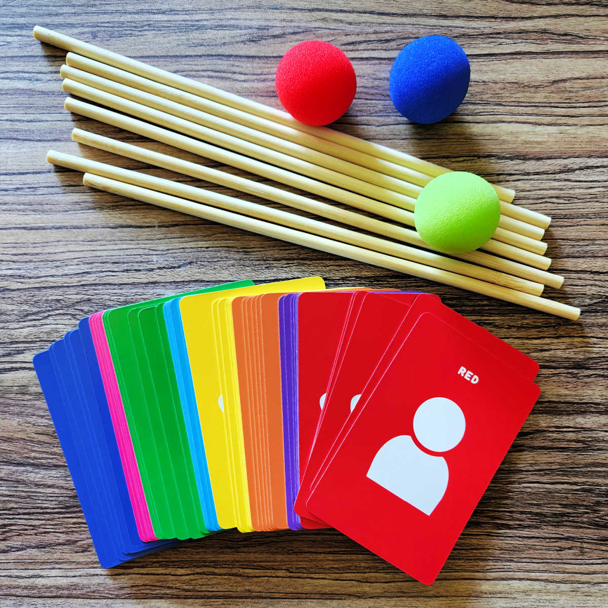 yubibo cards sticks and balls