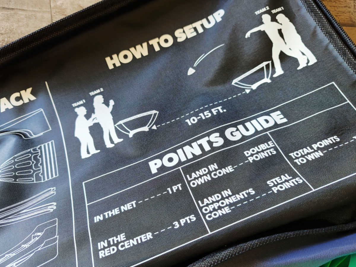 game instructions inside carry case
