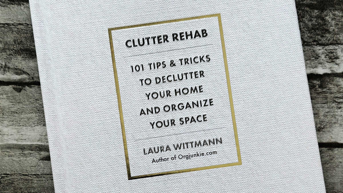 hardcover clutter rehab book
