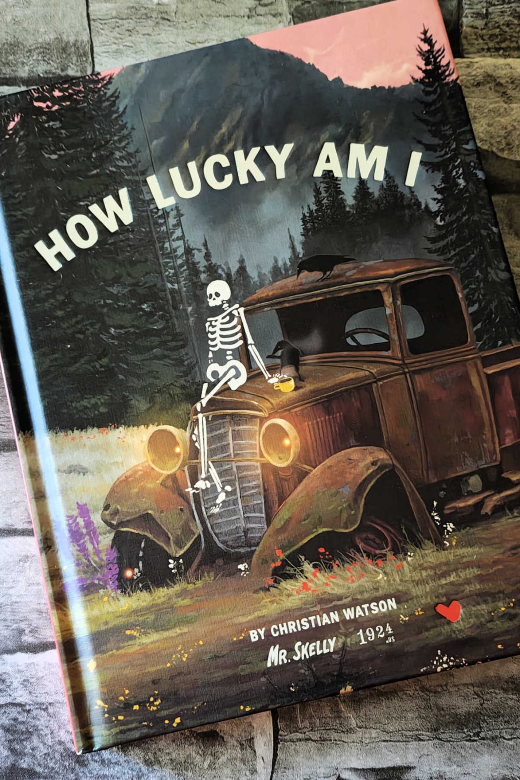 Explore this review of How Lucky Am I by Christian Watson to discover how the beloved character Mr. Skelly delivers gentle, comforting life wisdom through a beautifully illustrated graphic self-help book for adults and teens.