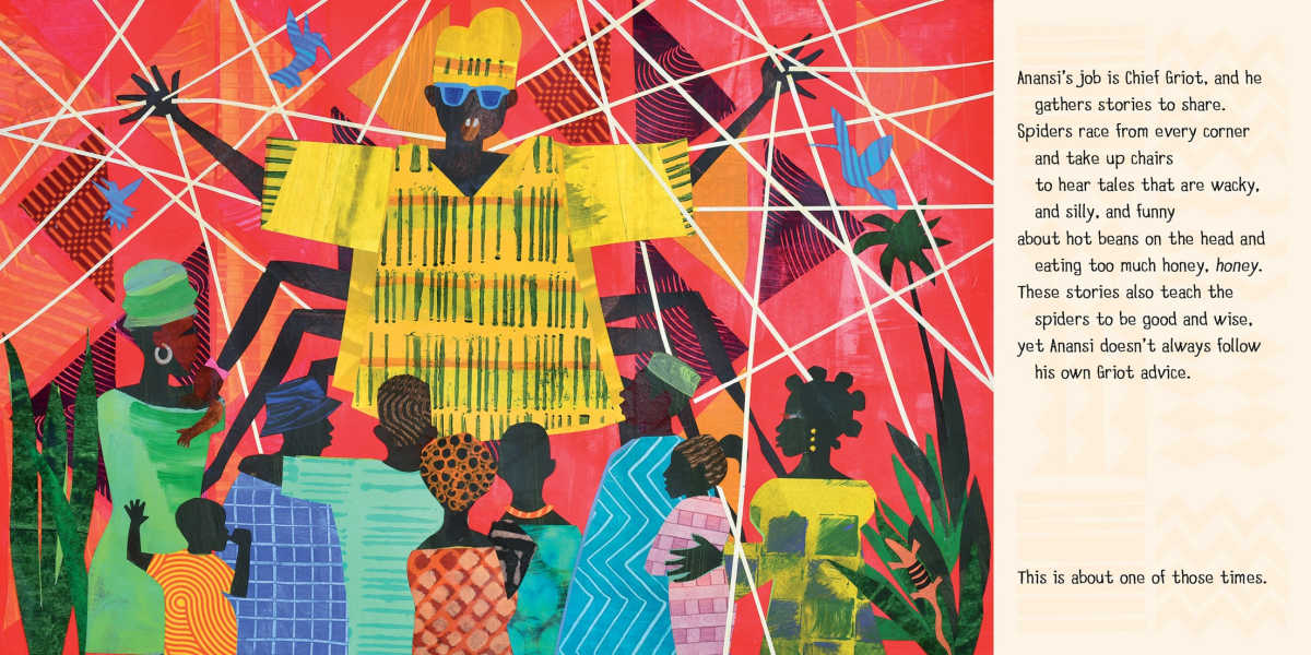 illustrated anansi and the talking cloth book