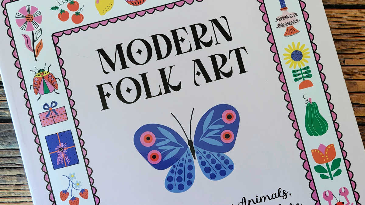 Modern Folk Art Drawing Book