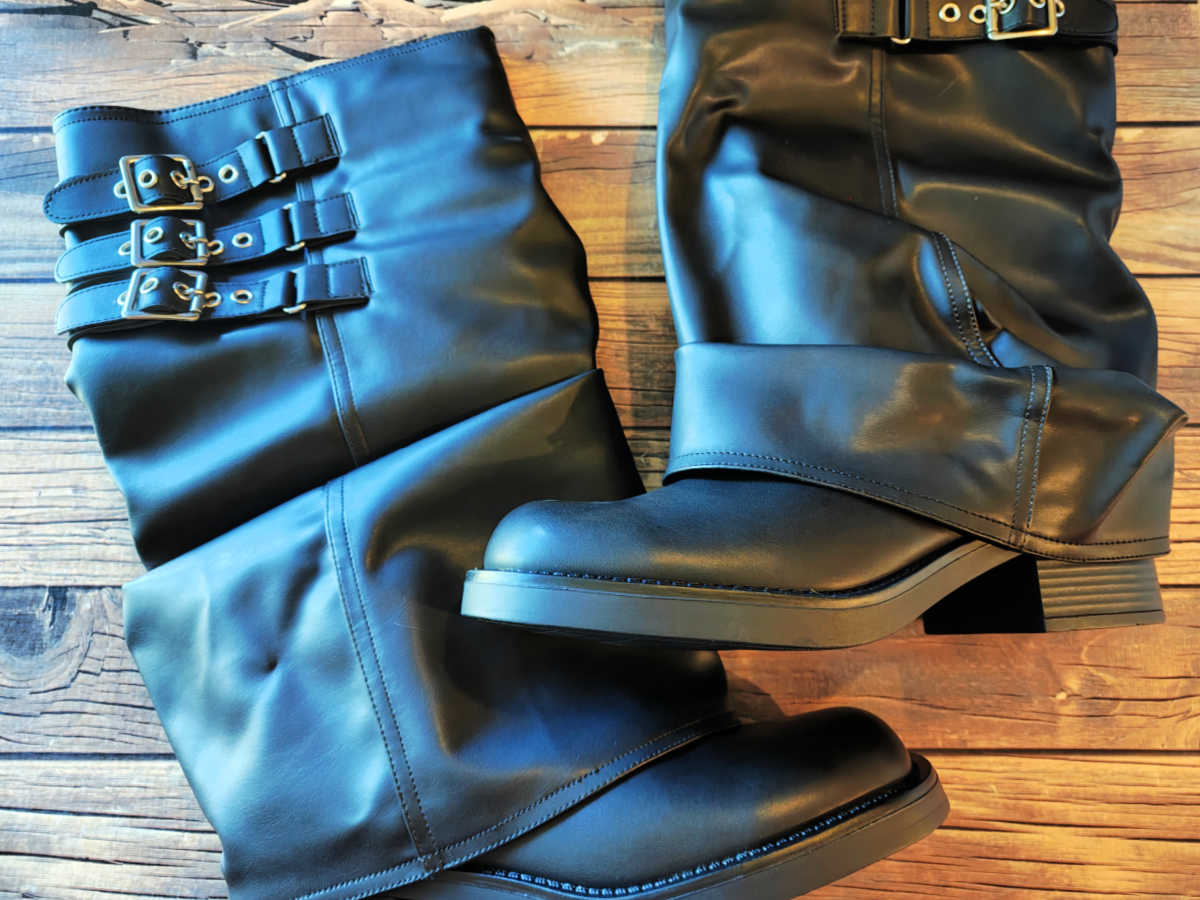 dream pairs fold-over fashion boots