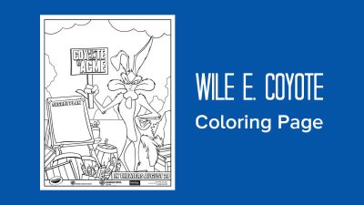 free printable wile e coyote coloring page