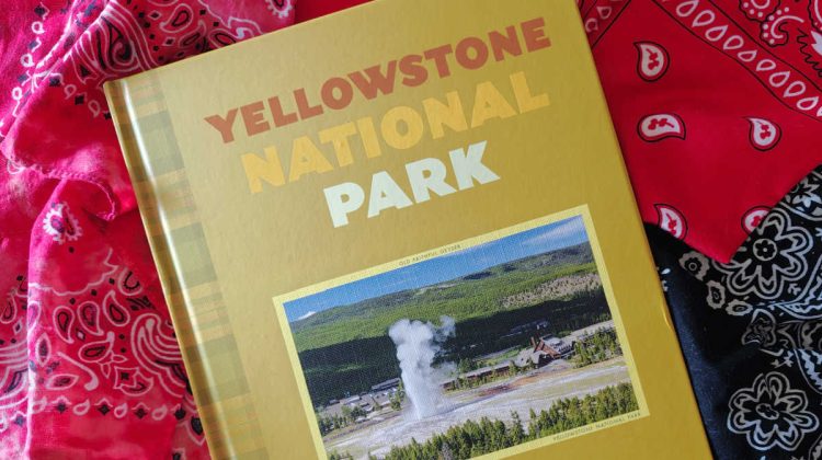 hardcover Yellowstone National Park book