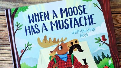 silly when a moose has a moustache book