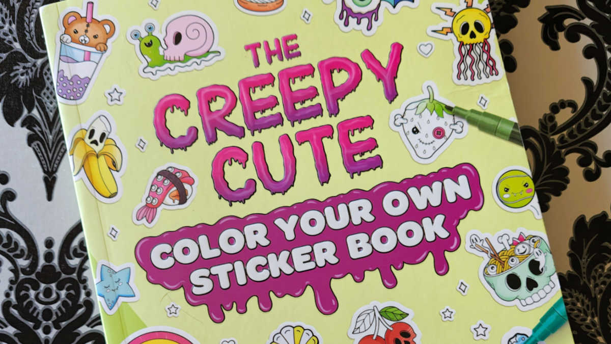 the creepy cute color your own stickers