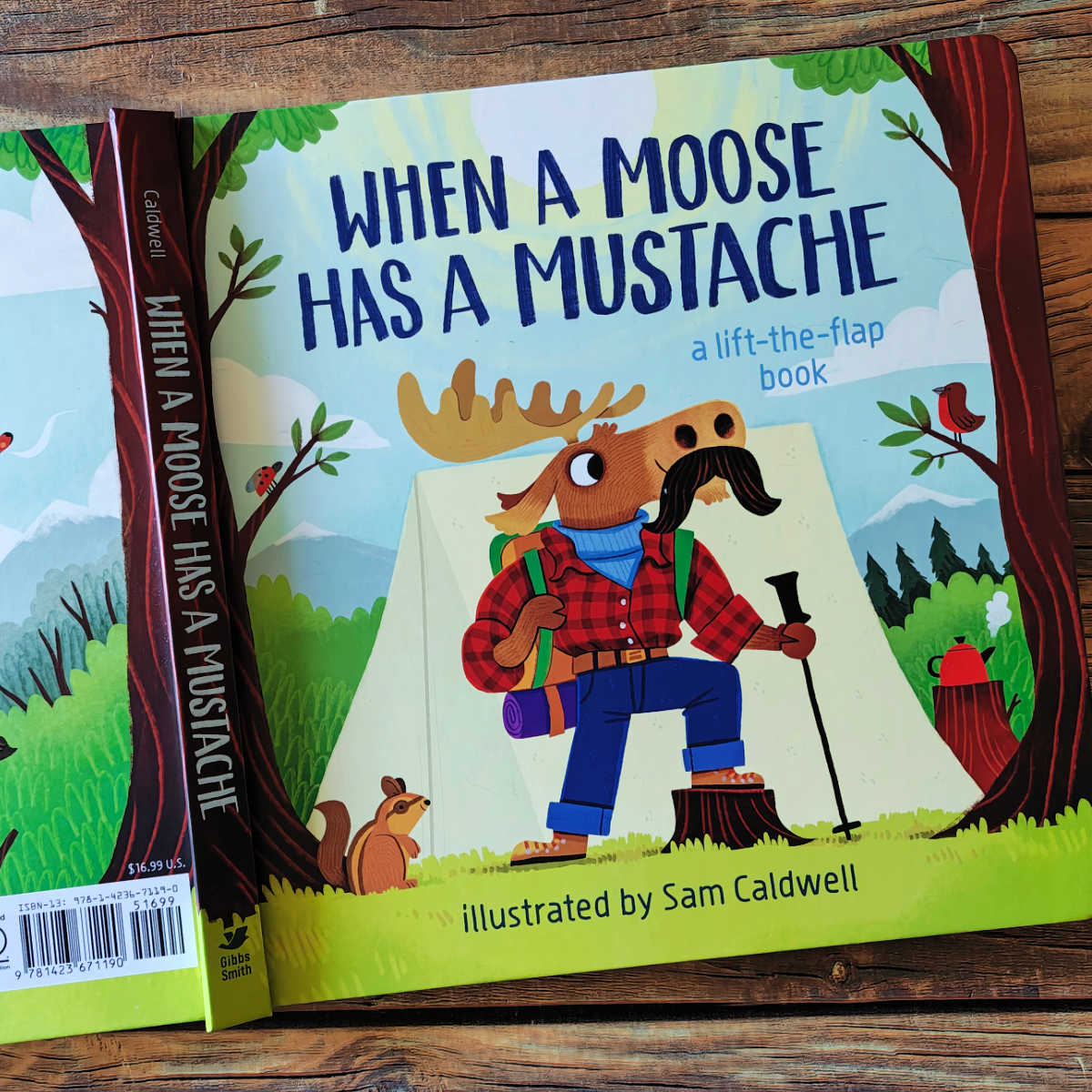 when a moose has a moustache board book