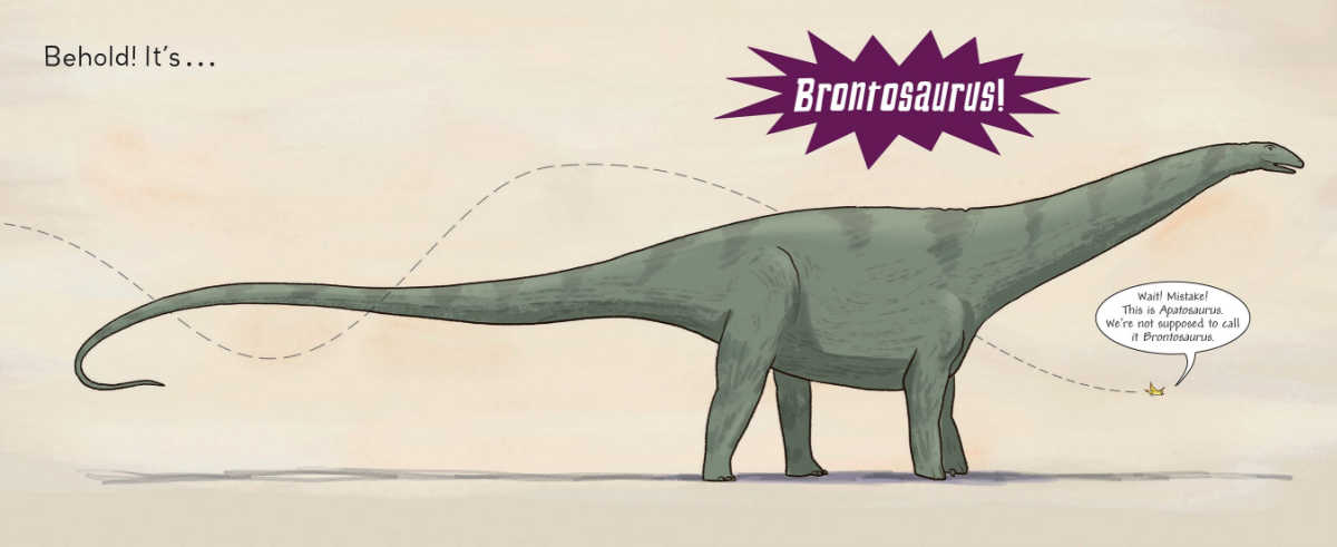 brontosaurus is back illustration