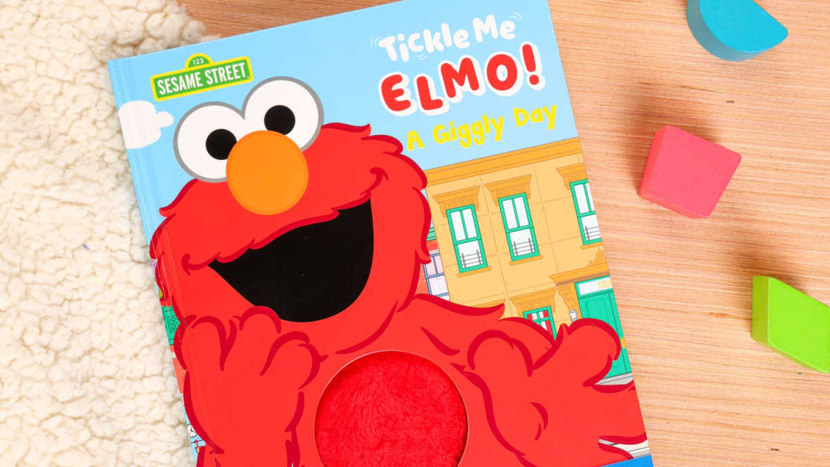 interactive tickle me elmo board book