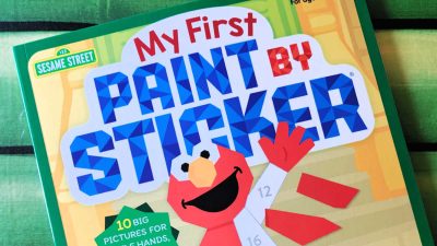 sesame street paint by sticker