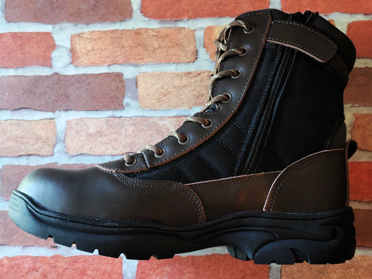 size zip nortiv 8 steel toe boots