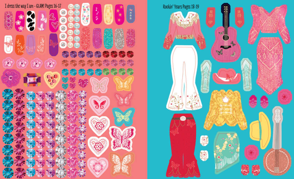 sticker activity book dolly dress up