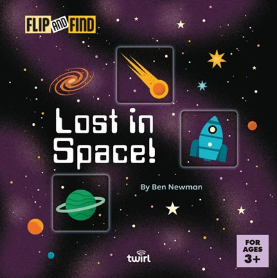 twirl flip and find lost in space book