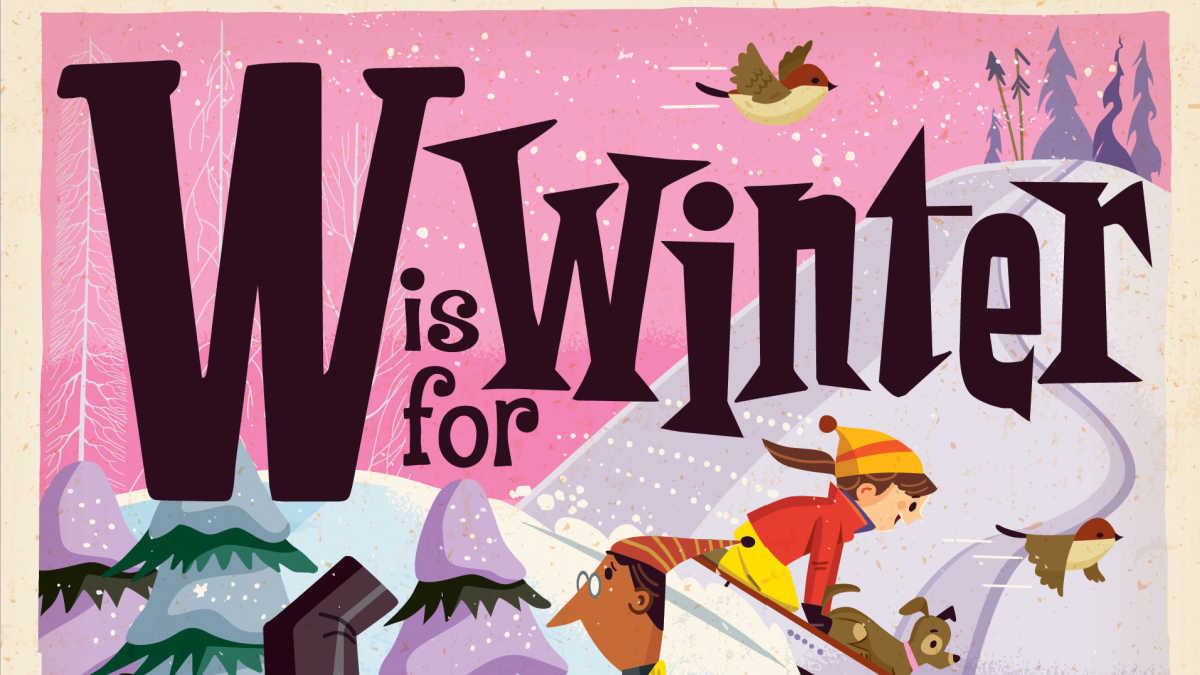 w is for winter board book