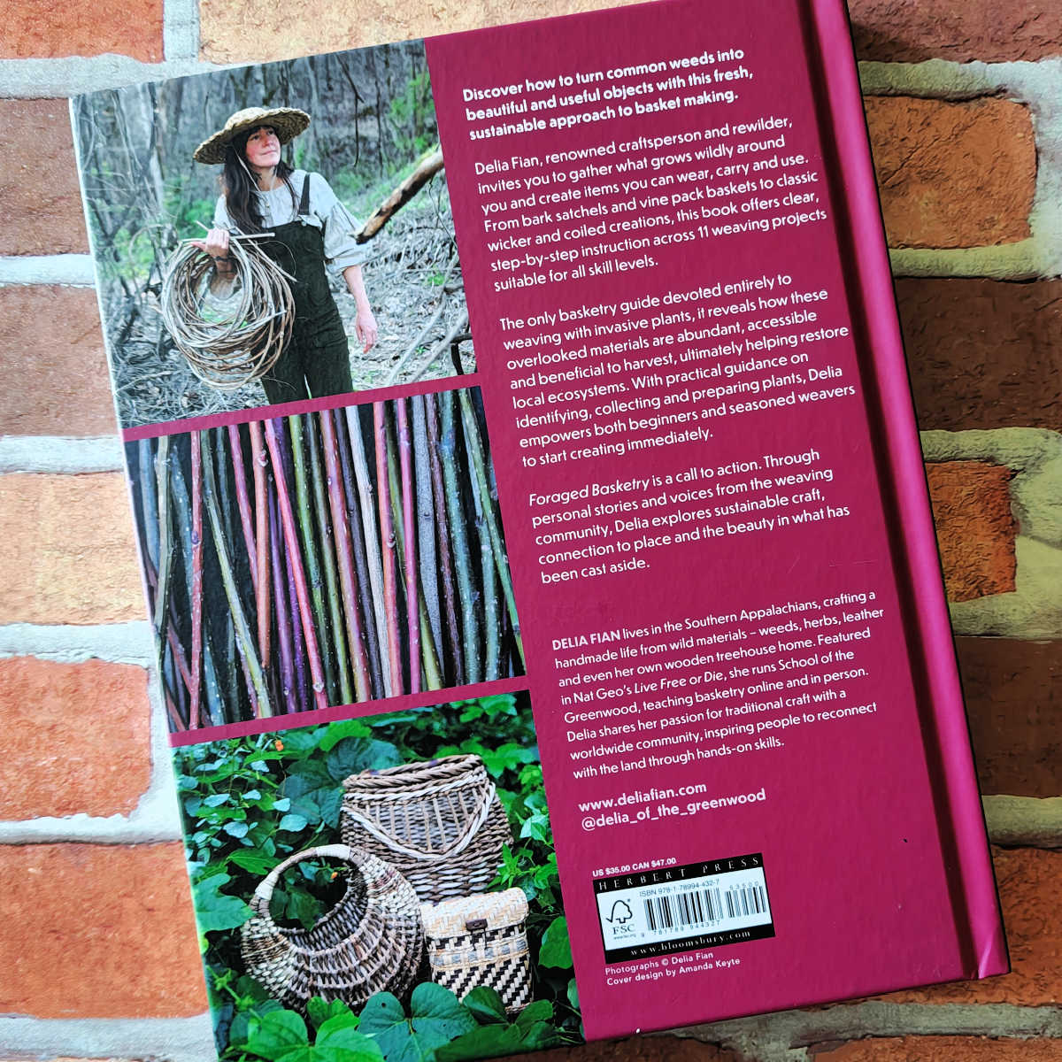 back cover Foraged Basketry Weaving with Wild and Invasive Plants