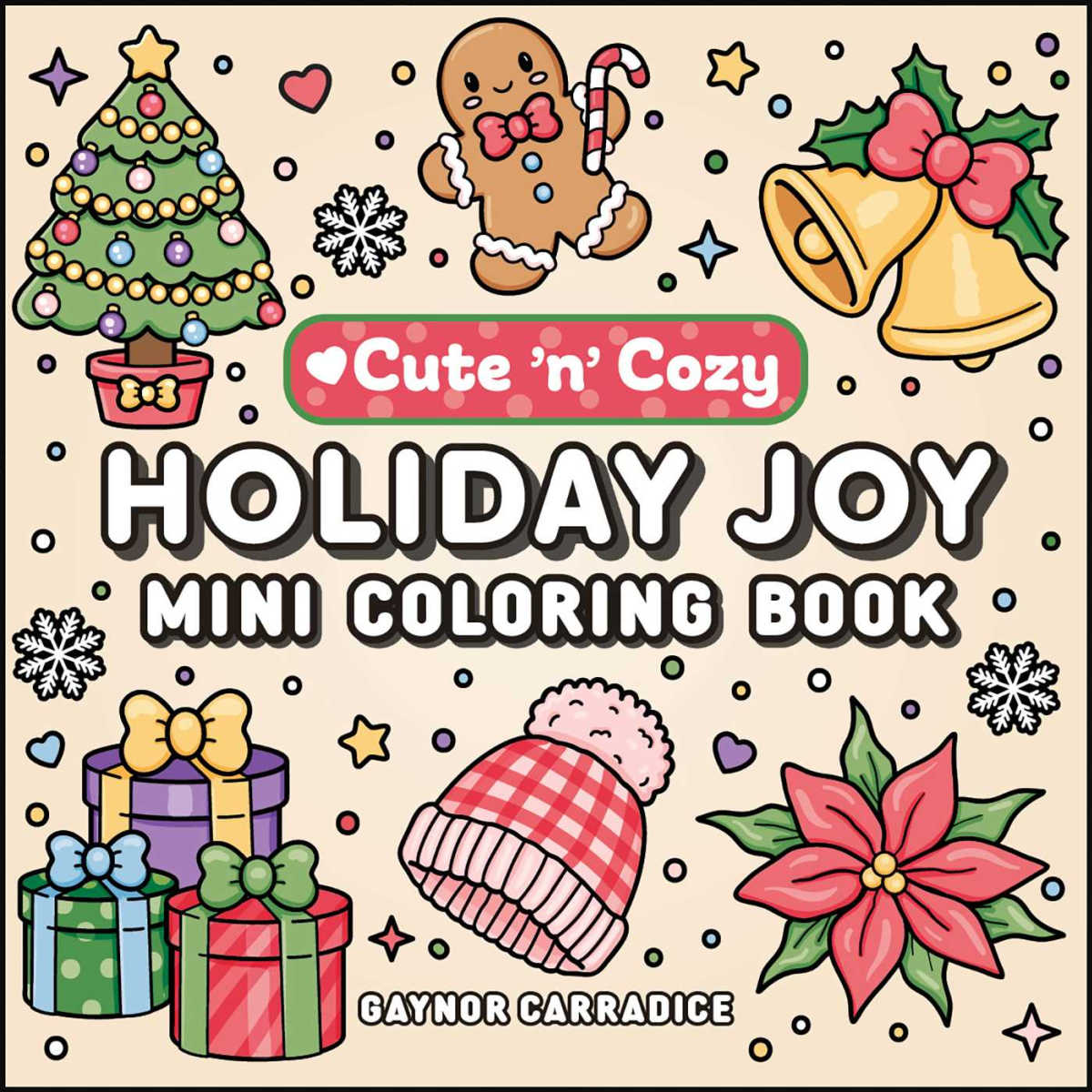 cute and cozy holiday joy mini coloring book
