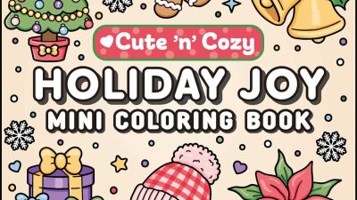 mini holiday joy coloring book