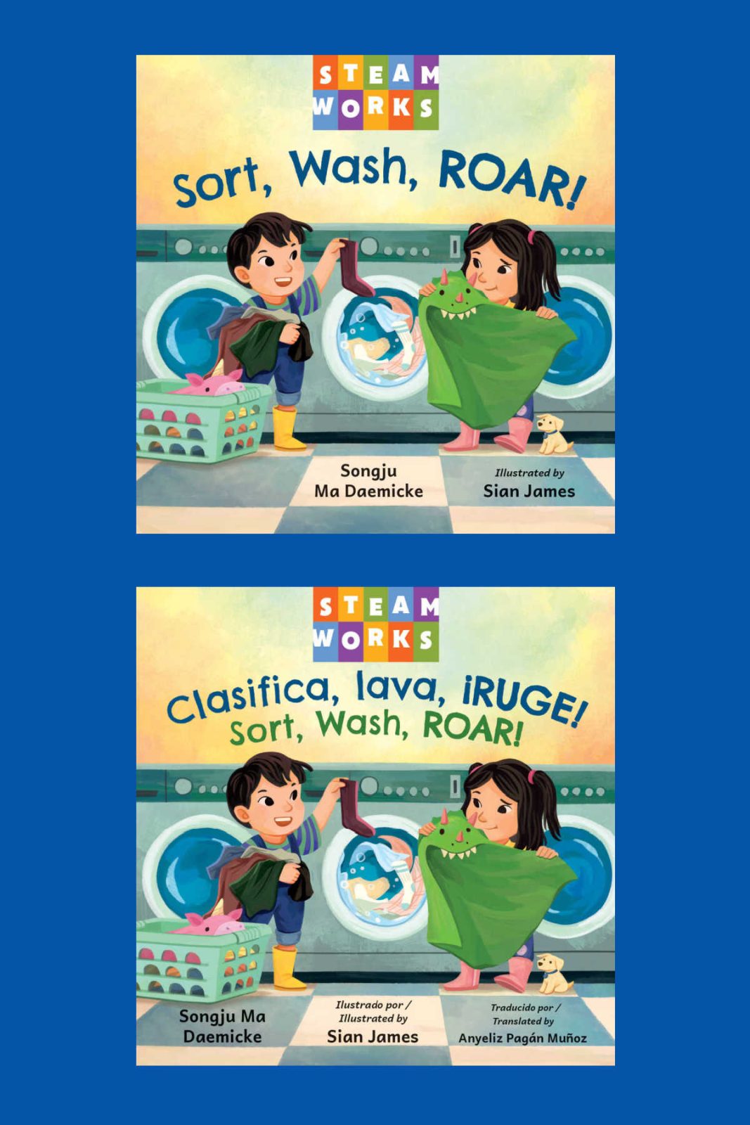 Turn routine household chores into an exciting math and science adventure with Sort, Wash, ROAR! by Songju Ma Daemicke. Discover how sorting laundry, fun classification concepts, and availability in both English and bilingual editions make this Charlesbridge STEAMworks board book a hit for little minds.