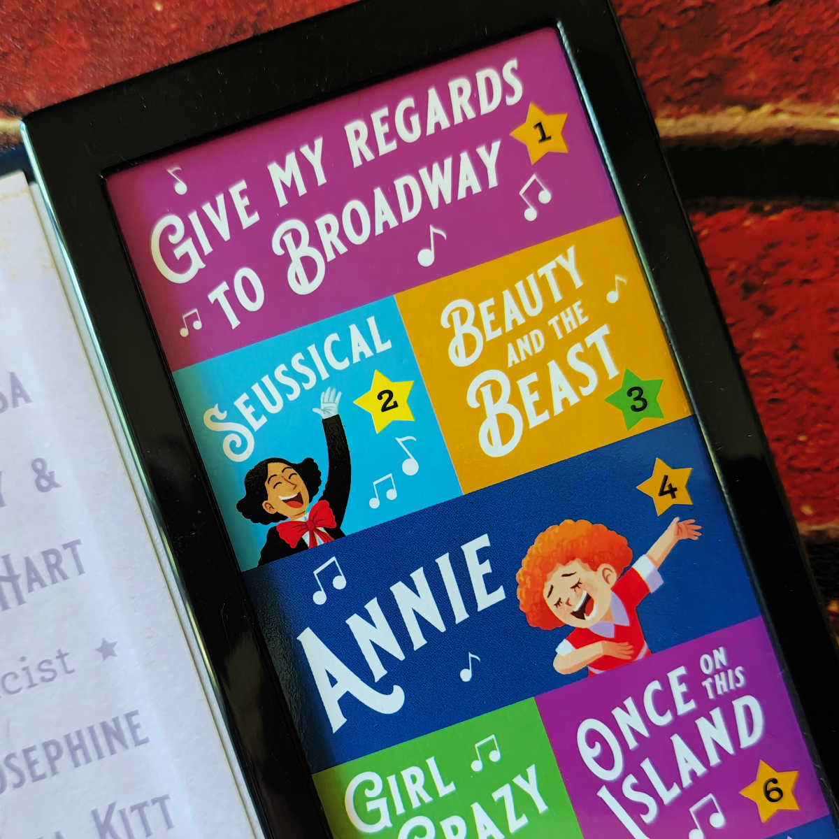 sound buttons for welcome to broadway book
