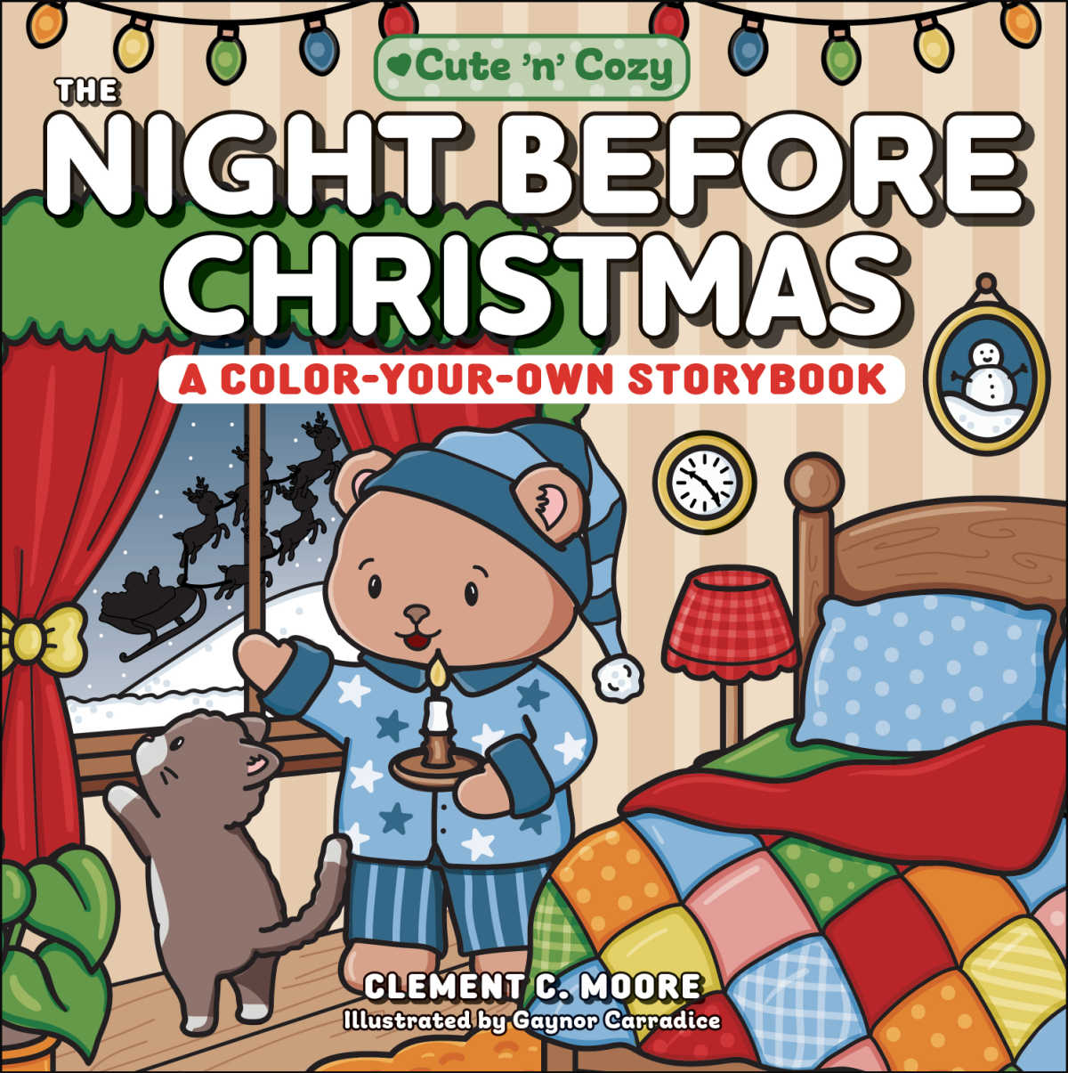 Experience Clement Clarke Moore&rsquo;s classic holiday poem in a charming new way with The Night Before Christmas: A Color-Your-Own Storybook! Discover how hand-drawn single-sided pages, high-quality thick paper, and a large 10x10 format make this book a relaxing festive activity for all ages.