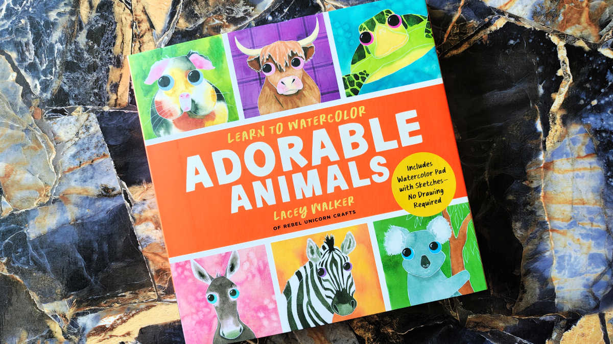 walter foster adorable animals watercolor book set